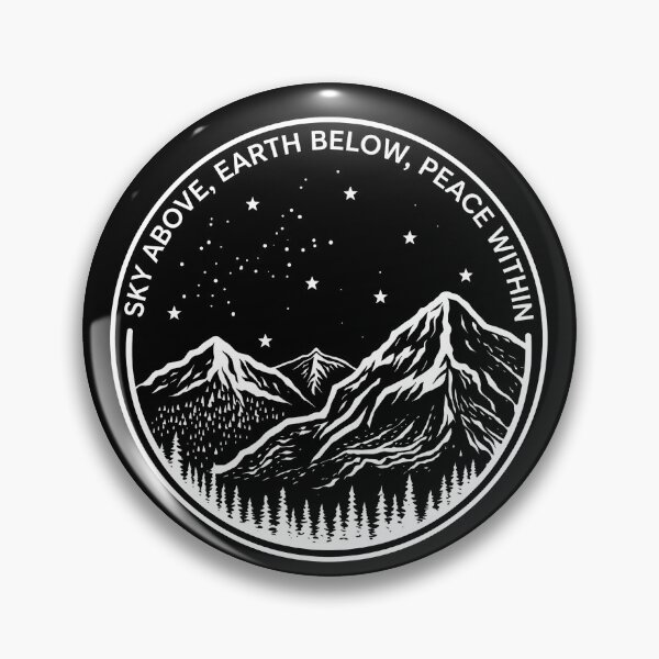 Item preview, Sky Above Inspirational Mountain Nature Vintage Design designed and sold by ronakris009.