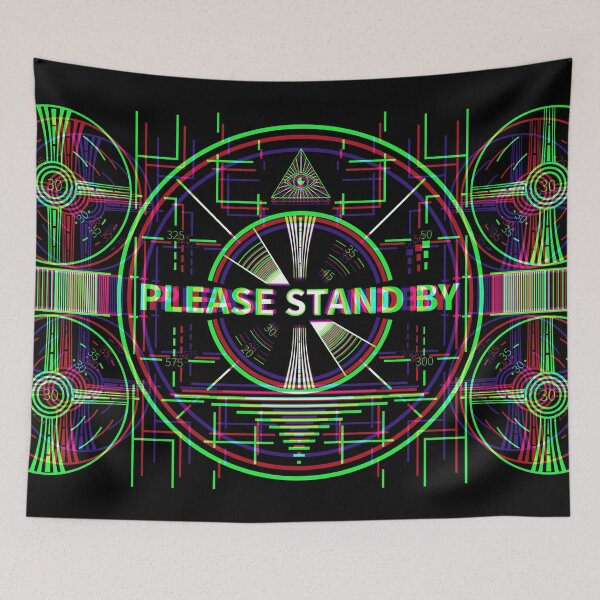 Item preview, Please Stand By Synthwave - Dark 2 designed and sold by animinimal.