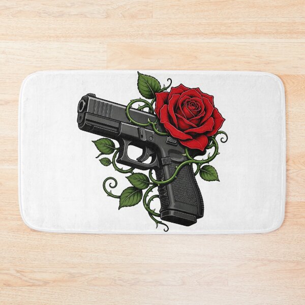 Item preview, Lethal Beauty Gun Wrapped In Red Rose designed and sold by Munib320.