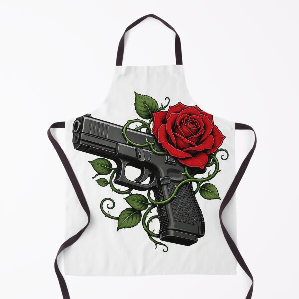 Item preview, Lethal Beauty Gun Wrapped In Red Rose designed and sold by Munib302.