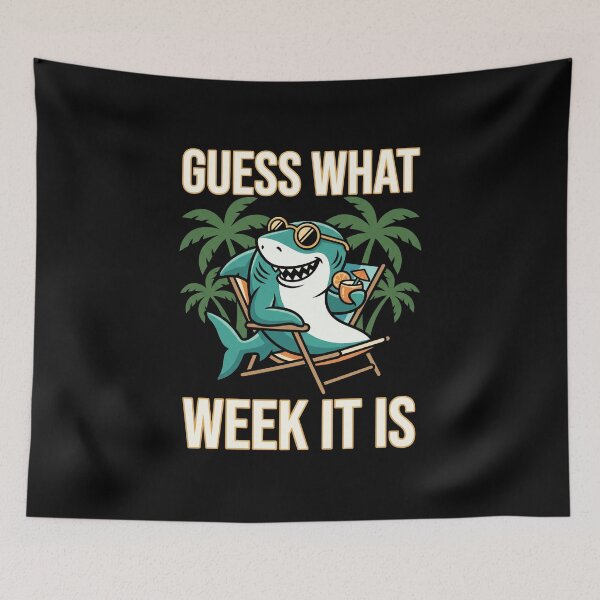 Item preview, Guess What Week It Is Shark Week Summer Vacation Ocean Lover designed and sold by SofenArt.