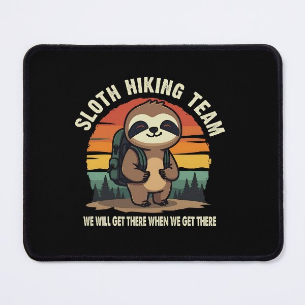 Item preview, Sloth Hiking Team Funny Vintage Hiking Adventure Design designed and sold by ronakris009.