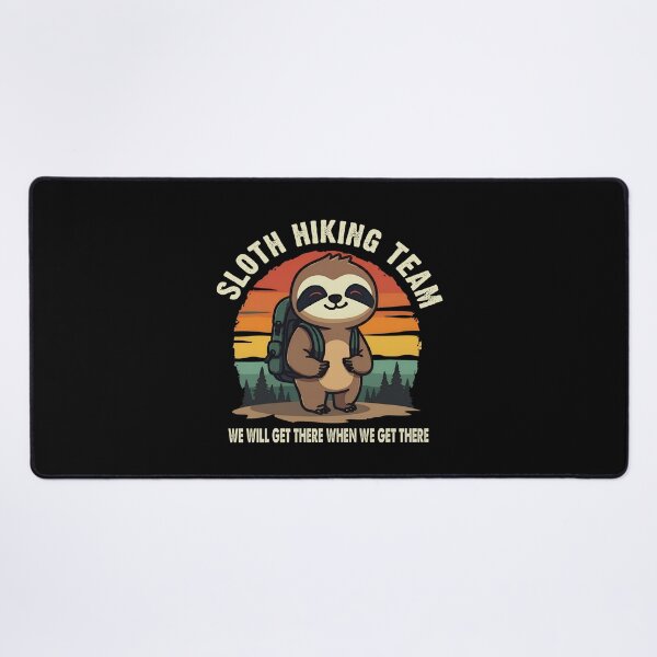Item preview, Sloth Hiking Team Funny Vintage Hiking Adventure Design designed and sold by ronakris009.