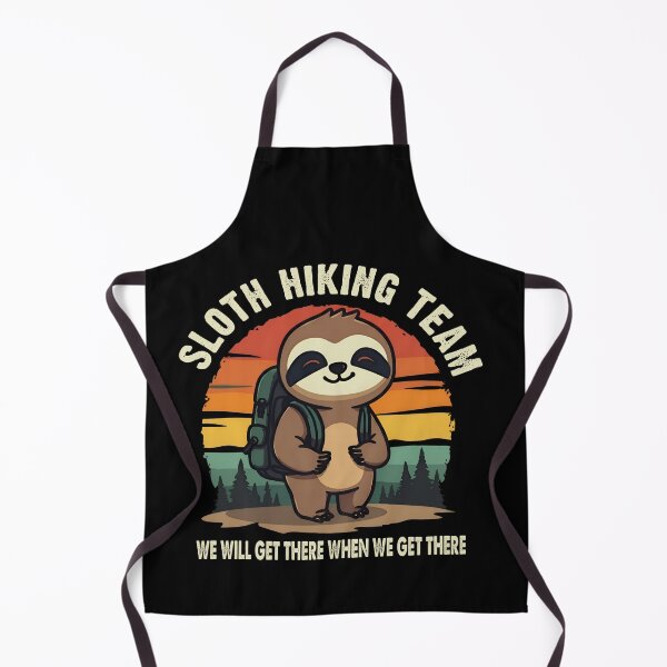 Item preview, Sloth Hiking Team Funny Vintage Hiking Adventure Design designed and sold by ronakris009.