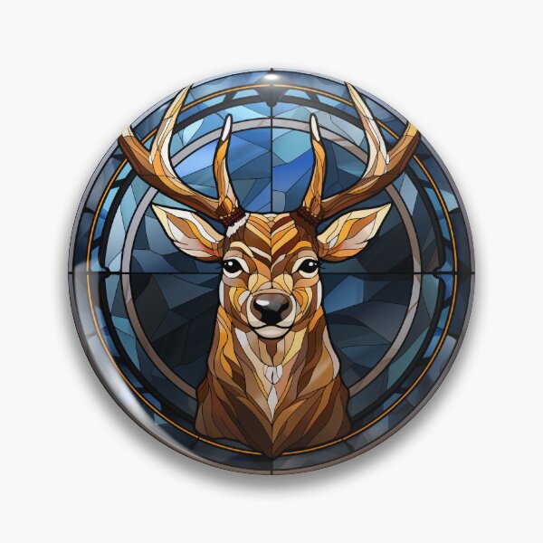 Item preview, Deer Stained Glass Leadlight Artistic Design Boys Girls designed and sold by rafaeltto.