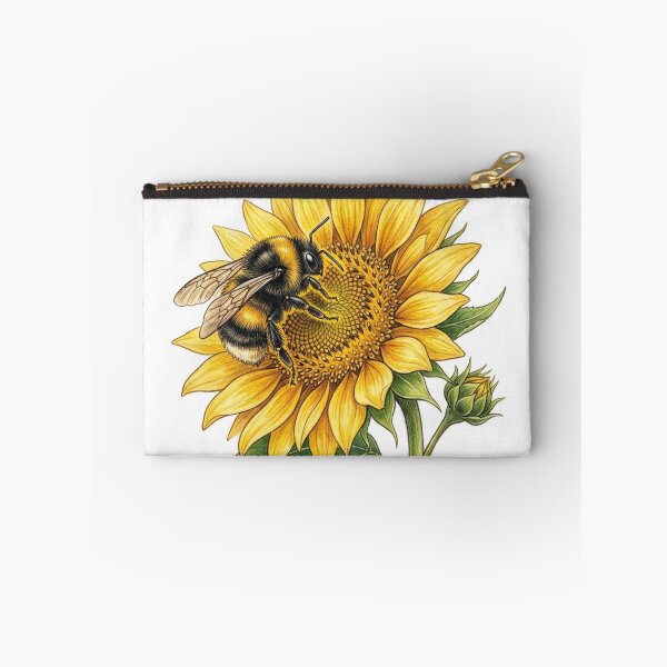 Item preview, Bee Lovingly Pollinating Sunflower designed and sold by YNAMREG.