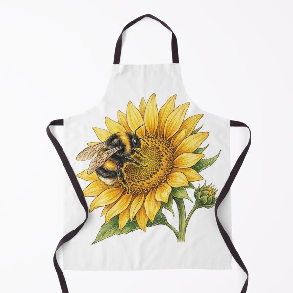 Item preview, Bee Lovingly Pollinating Sunflower designed and sold by YNAMREG.