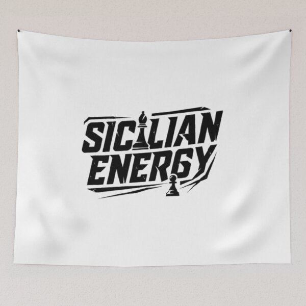 Item preview, Sicilian Energy Chess Shirt | Sicilian Defense Chess T-Shirt for Chess Players & Chess Lovers designed and sold by KnightVibe.