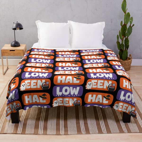 Item preview, HAL LOW EEN Halloween Typography Design designed and sold by TeeTimeTreasure.