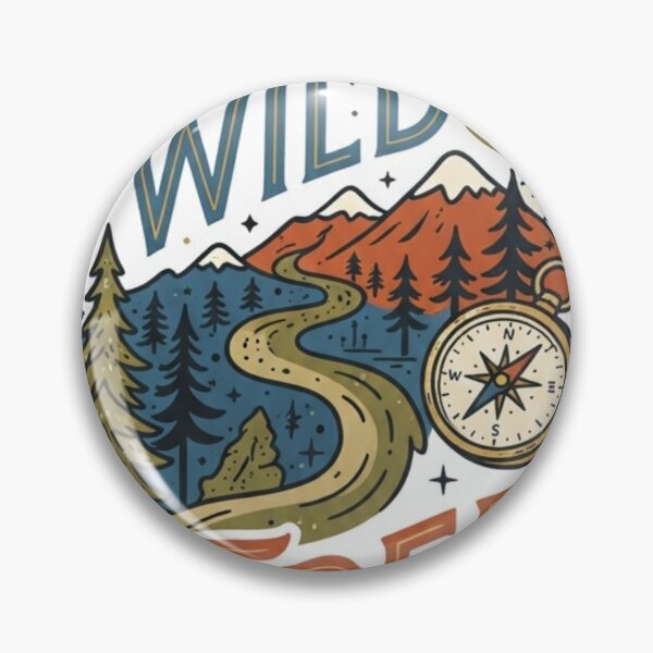 Item preview, Wild and Free Adventure Mountain Design designed and sold by mdsakibhossain.