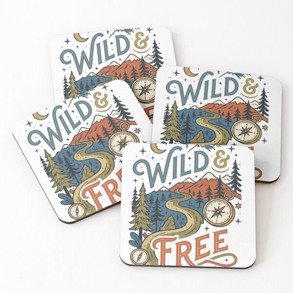 Item preview, Wild and Free Adventure Mountain Design designed and sold by mdsakibhossain.