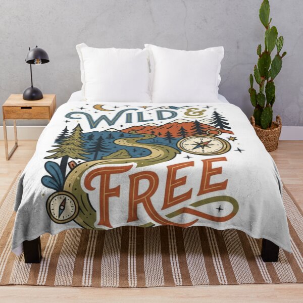 Item preview, Wild and Free Adventure Mountain Design designed and sold by mdsakibhossain.