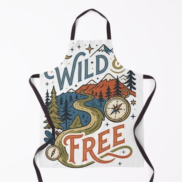 Item preview, Wild and Free Adventure Mountain Design designed and sold by mdsakibhossain.