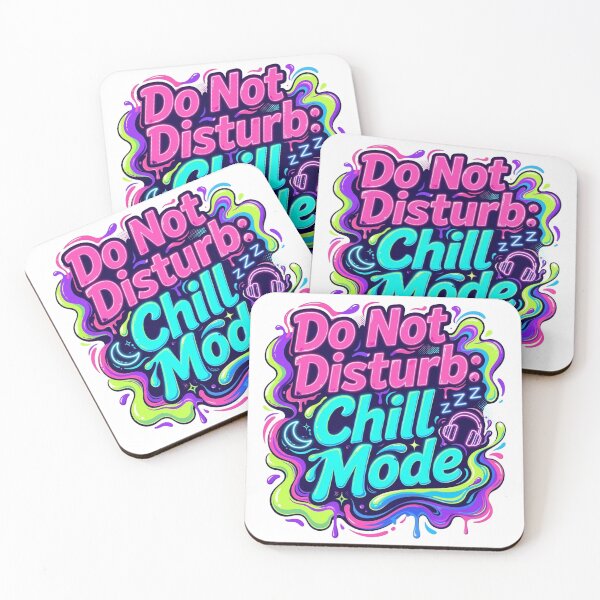 Item preview, Colorful Do Not Disturb Chill Mode Art designed and sold by Rama KLK.