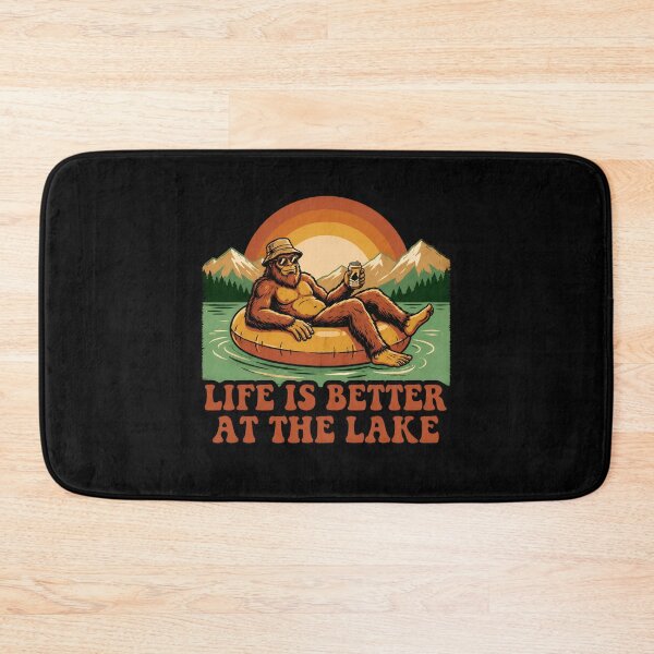 Item preview, Squatch at the Lake Funny Bigfoot Camping Adventure Design designed and sold by ronakris009.