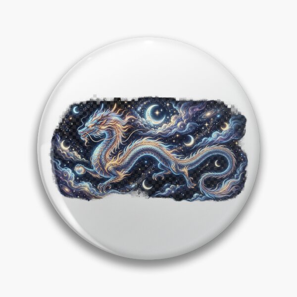 Item preview, Celestial Chinese Dragon Among Stars and Moons designed and sold by GrzywaM.