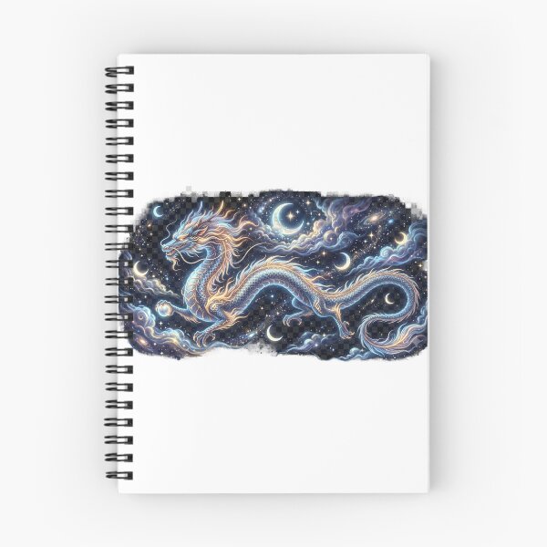 Item preview, Celestial Chinese Dragon Among Stars and Moons designed and sold by GrzywaM.