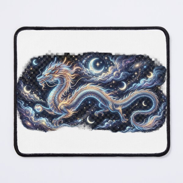 Item preview, Celestial Chinese Dragon Among Stars and Moons designed and sold by GrzywaM.