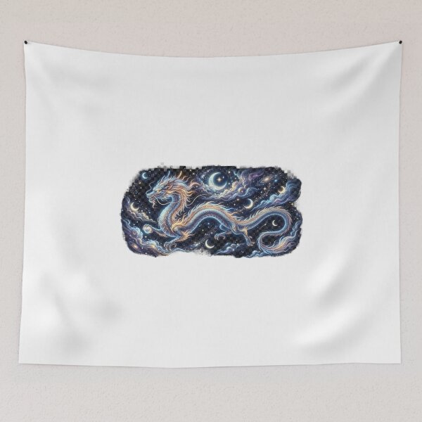 Item preview, Celestial Chinese Dragon Among Stars and Moons designed and sold by GrzywaM.