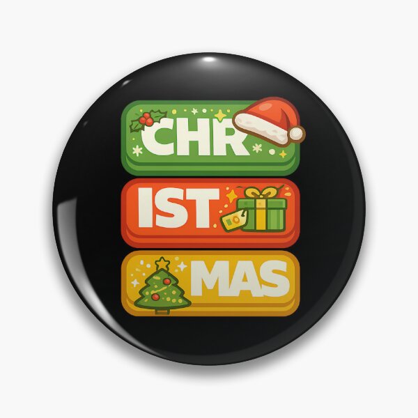Item preview, CHR IST MAS Christmas Typography Design designed and sold by TeeTimeTreasure.