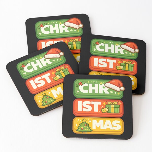 Item preview, CHR IST MAS Christmas Typography Design designed and sold by TeeTimeTreasure.