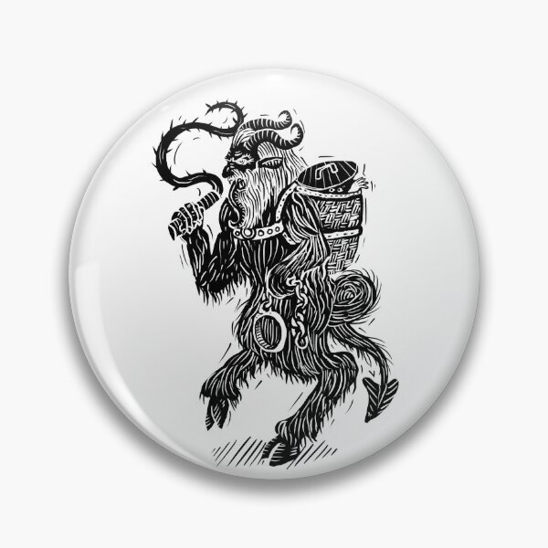 Item preview, Digital woodcut design Krampus  designed and sold by Magpye.