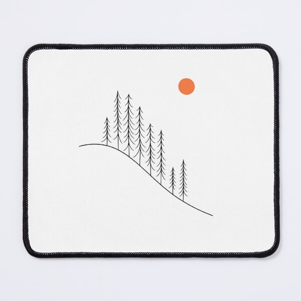 Item preview, Sunrise Pines Vintage Forest Mountain Nature Design designed and sold by ronakris009.