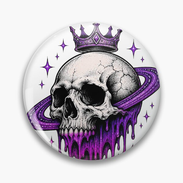 Item preview, Galactic Skull King Dripping Purple Slime designed and sold by Munib320.