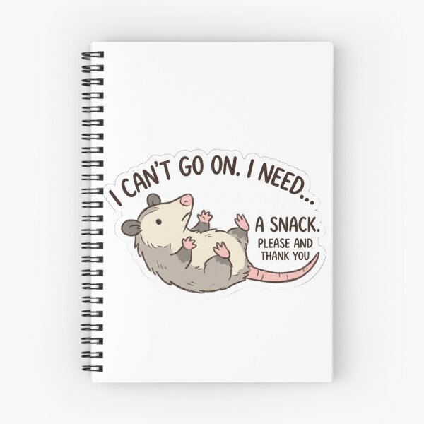 Item preview, I Need A Snack Funny Opossum designed and sold by raedattia.