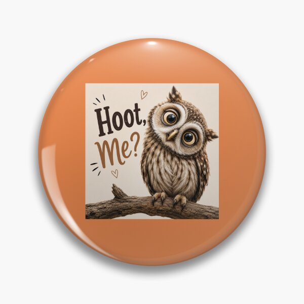 Item preview, Hoot, Me? | Cute Funny Owl | Whimsical Owl Pun Design designed and sold by CJLindy.