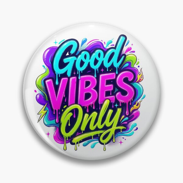 Item preview, Good Vibes Only Colorful Graffiti Typography designed and sold by Rama KLK.