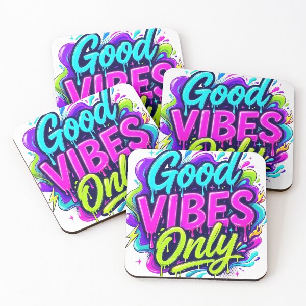 Item preview, Good Vibes Only Colorful Graffiti Typography designed and sold by Rama KLK.