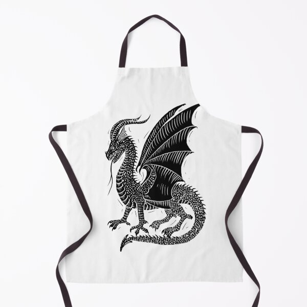 Item preview, Digital woodcut design drgon designed and sold by Magpye.