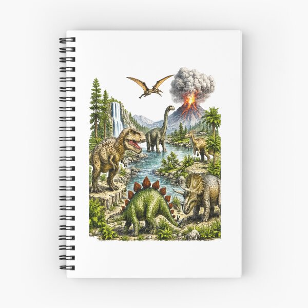 Item preview, Vintage Dinosaur Landscape Retro Prehistoric Nature Design designed and sold by ronakris009.