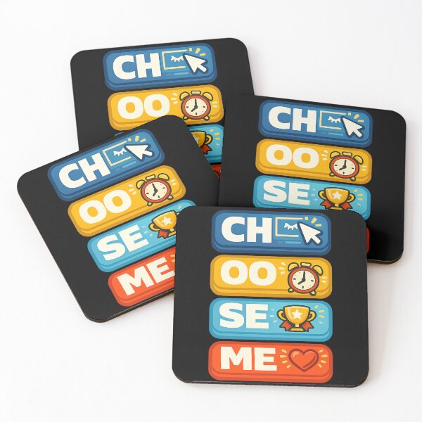 Item preview, CH OO SE ME Typography Design | Choose Me Motivational Quote designed and sold by TeeTimeTreasure.
