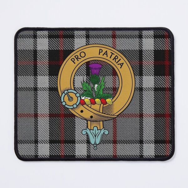 Item preview, Thomson Crest and MacTavish Thomson Grey Tartan  designed and sold by Kirrindy Designs.