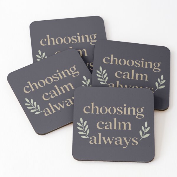 Item preview, Choosing Calm Always – Spiritual Self Care Quote Artwork designed and sold by CosmicQuietStudio.