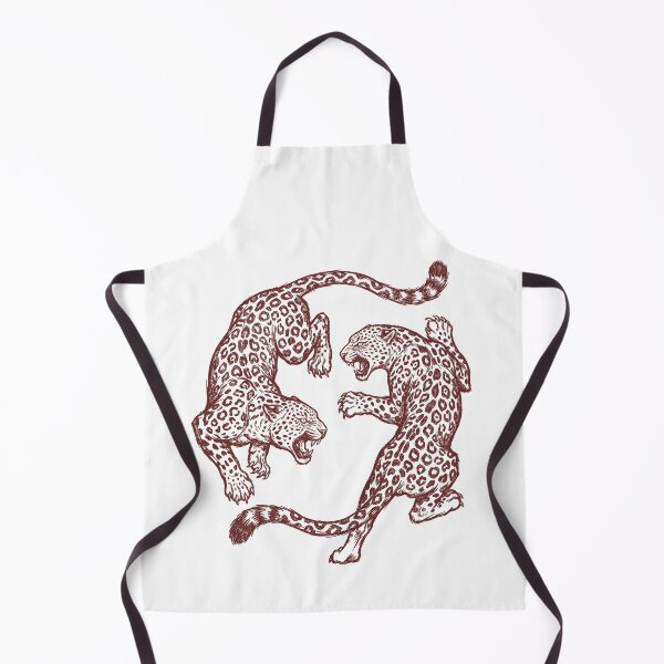 Item preview, Vintage Leopard Fighting Retro Wildlife Illustration designed and sold by ronakris009.