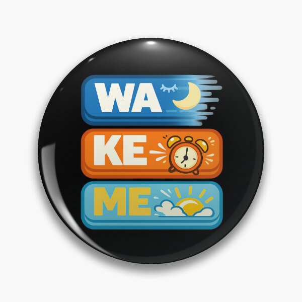 Item preview, WA KE ME Typography Design | Wake Me Motivational Quote designed and sold by TeeTimeTreasure.