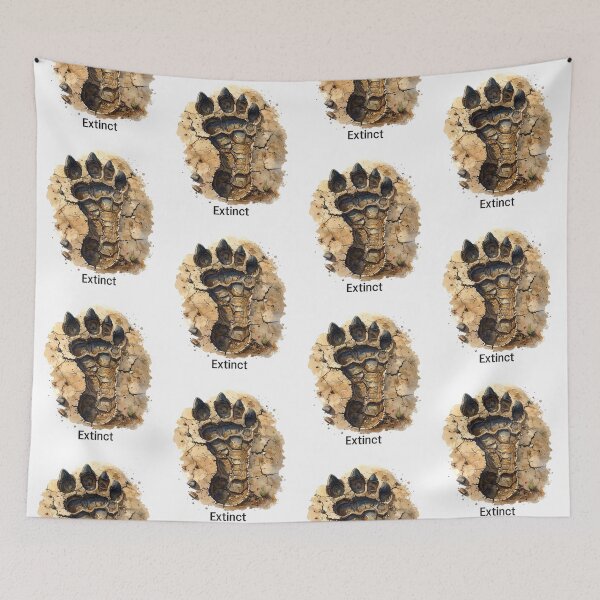 Item preview, Petrified dinosaur footprint transparent designed and sold by LiskoDesign.
