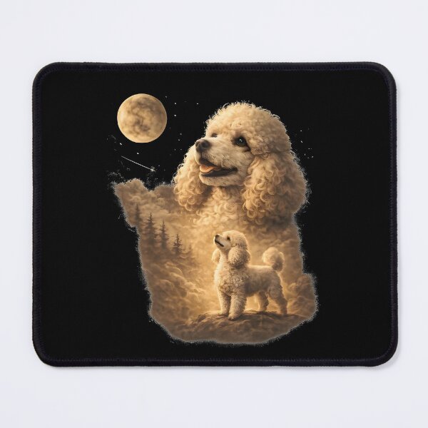 Item preview, Vintage Poodle Moonlight Forest Dog Shirt | National Dog Day Gift designed and sold by PixelForge11.
