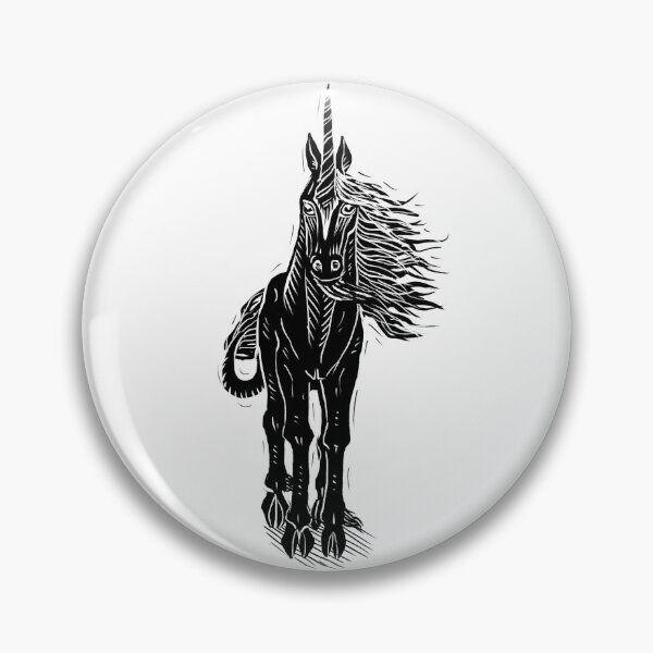 Item preview, Digital woodcut design unicorn designed and sold by Magpye.