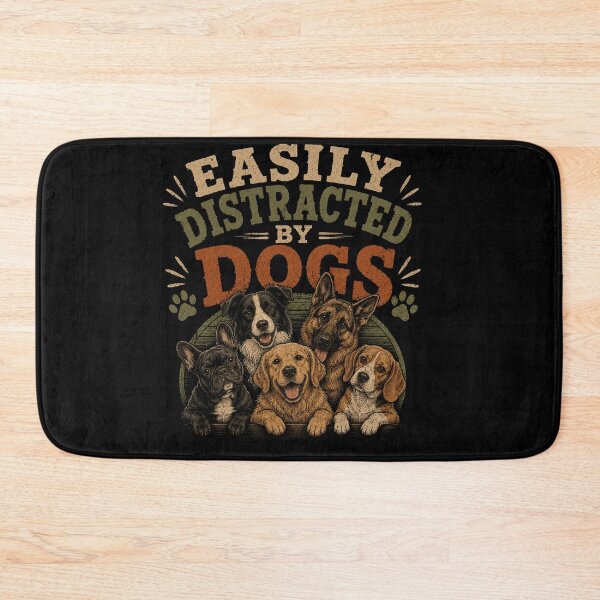 Item preview, Easily Distracted By Dogs designed and sold by RetroPlus.