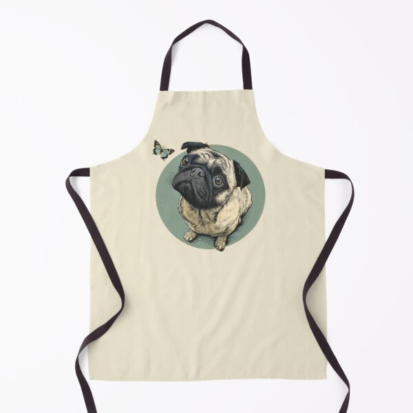 Item preview, Pug with butterfly designed and sold by Fran Fryberg.