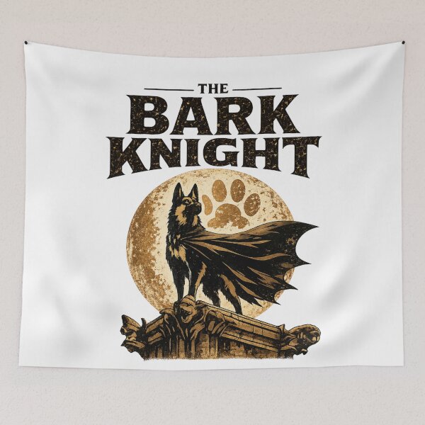 Item preview, The Bark Knight Dog designed and sold by thesmokeydogs.