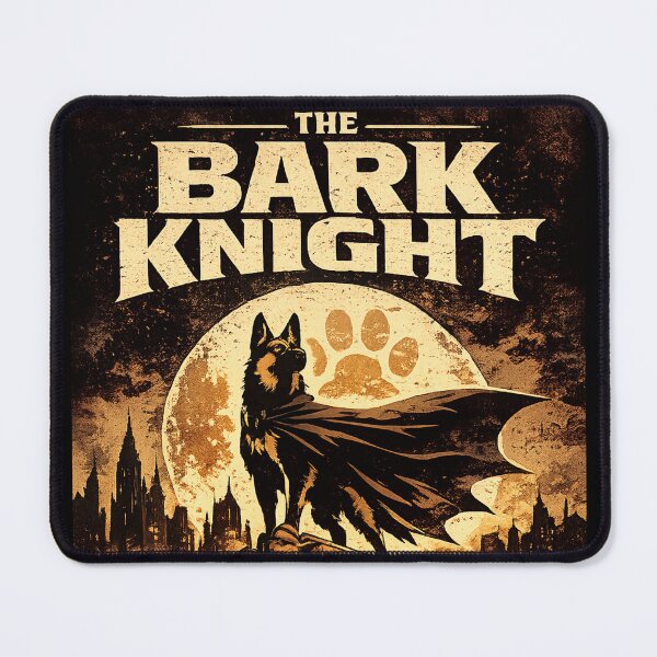 Item preview, The Bark Knight Dog designed and sold by thesmokeydogs.