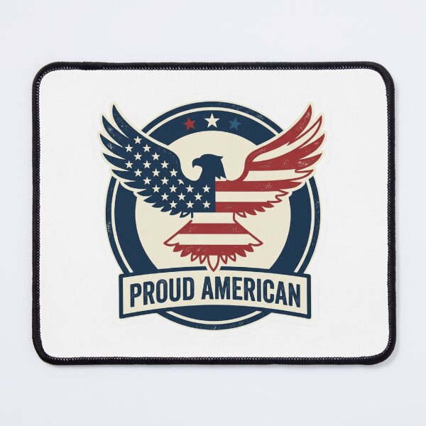 Item preview, Minimalist Proud American Eagle Silhouette Sticker designed and sold by giooarts.