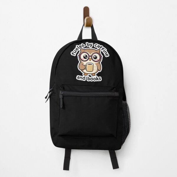Item preview, Cute Owl Fueled By Caffeine And Books Kawaii Nerd designed and sold by KCasual.