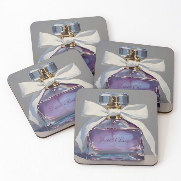 Item preview, Sweet Chaos Purple Perfume Bottle Oil Painting Art Print designed and sold by Sweetchaos73.