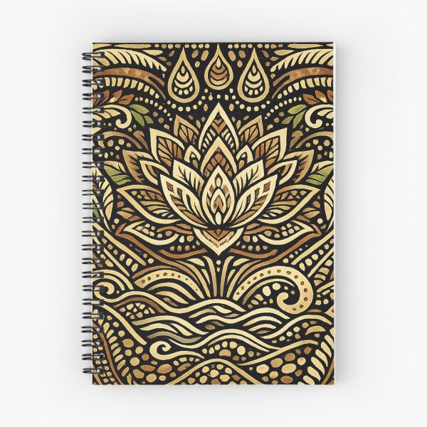 Item preview, Boho Lotus Mandala Pattern | Nature Inspired Folk Art designed and sold by Tshirtstory.